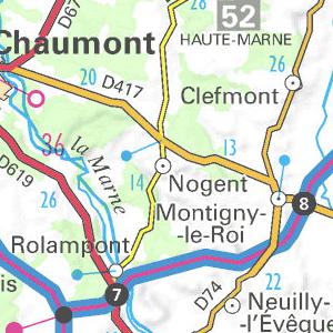 CIRCUIT DE RANDONNEE N°106 (Boucle de randonnée), Haute Amance (52600)