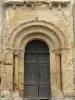Aignan - Das Portal der Kirche Saint-Saturnin