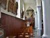 Interno della chiesa di Saint-Laurent