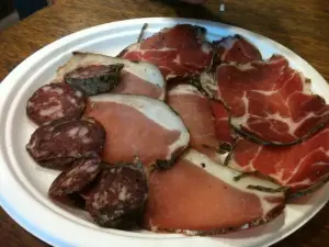 Plate of charcuterie