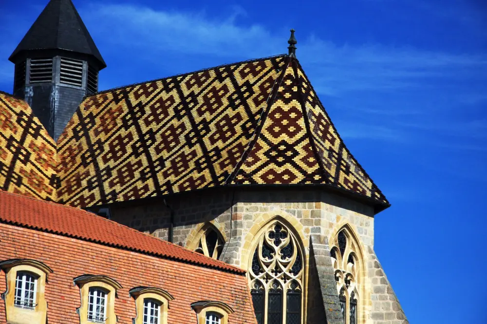 Ambierle - Roof of the church