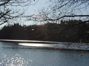 Lake of Sèchemailles Winter Gesicht Ambrugeat