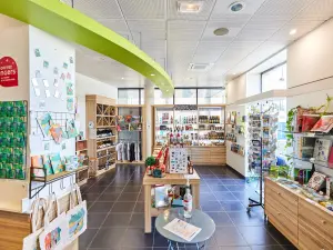 Interior of the Tourist Office, local products shop