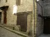Straat in de middeleeuwse stad