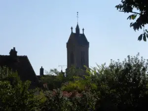 Steeple of the church Appenai-sous-Bellême