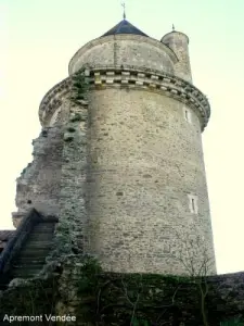 Torre ovest del castello ricostruita nel 1534