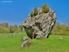 Arinthod - ​​De steen Enon in Vogna (© J.E)