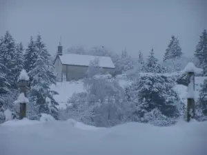 Chisséria - La cappella Saint-Laurent in inverno