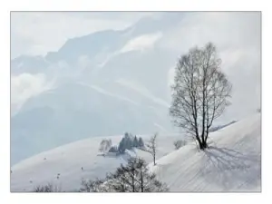 Le Val d'Azun sous la neige