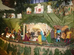 Christmas crib in church