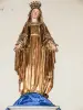 Aspres-sur-Buëch - Statue de Vierge dorée, dans l'église (© J.E)