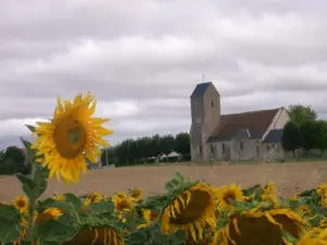 La chiesa ha nella piana di Beauce