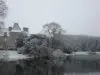 Schloss Pordor unter dem Schnee