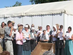 Thresher and Crafts Festival: the choir for this holiday, about 25 people