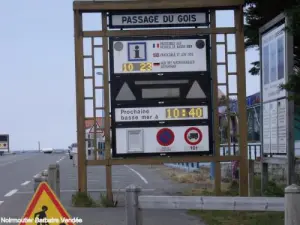 Passage du Gois - Chaussee dompelpompen indicator getijden