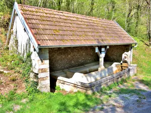 Fontaine-lavoir du hameau de l'Aigle (© J.E)