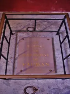 Inside the church Saint-Hilaire - Vauban Tomb