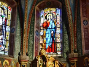 Inside the church Saint-Hilaire