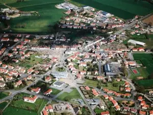 aerial map Pin-en-Mauges