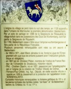 Historia de Beblenheim (© JE)