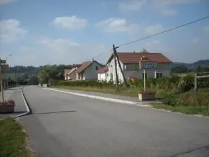 La entrada a la aldea