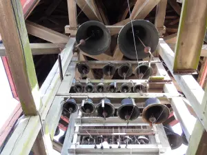 Alcune delle 50 campane del carillon del campanile