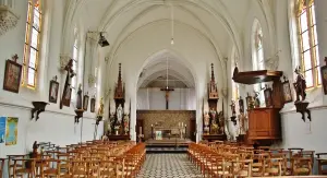 El interior de la iglesia de Saint-Omer