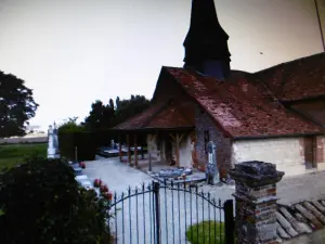 The entrance to the church