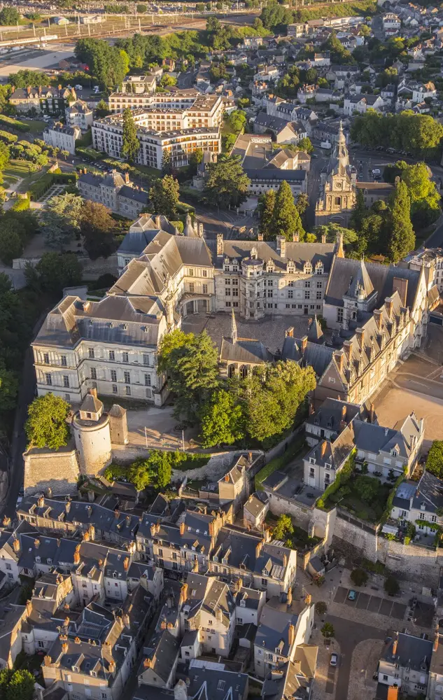 Blois - Château royal de Blois, une vue exceptionnelle sur la façade Renaissance