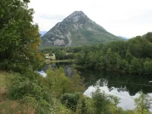 View of the water on the Ariege