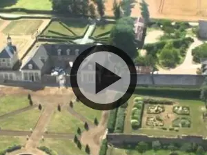 Château du Boschet : vue d'hélicoptère