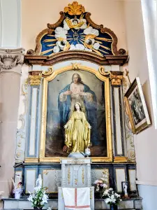 Altar of the Virgin and altarpiece of the Holy Heart of Christ (© JE)