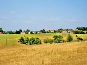 Panorama of the village, from the Chemin de la Baume (© Jean Espirat)