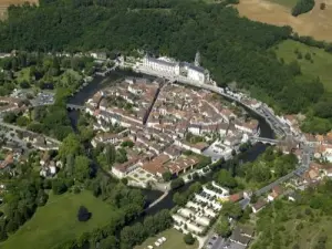 Veduta aerea di Brantôme