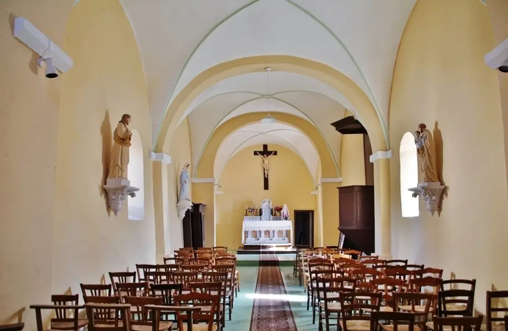 Brantôme en Périgord - La Gonterie-Boulouneix - Intérieur de l'église Notre-Dame