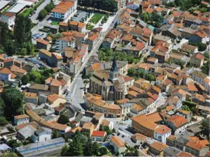 Ciudad Brignais del cielo