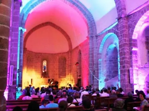 Brillac - Night Romanesque church Brillac