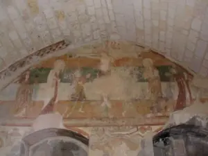 Saint-Rémy-la-Varenne - Priory - Romanesque frescoes of the 12th century