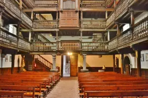 The interior of the church