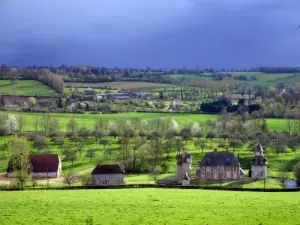 Paysage de la campagne de Cambremer