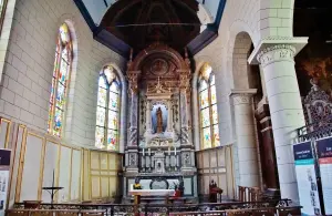 The interior of Notre-Dame church