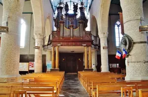 The interior of Notre-Dame church