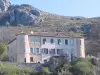 The castle of Eoulx in the commune of Castellane