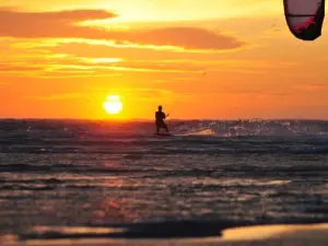 Kite surfer à Cayeux-sur-Mer