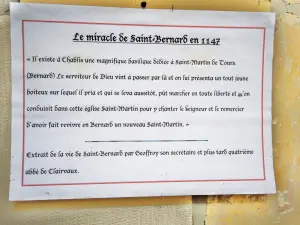 The Miracle of St. Bernard, in the collegiate (© Jean Espirat)