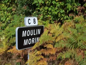 Moulin Morin, einem Weiler Champeau, die eine Mühle