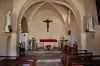 All'interno della chiesa di Notre-Dame