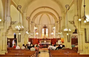 The interior of the Saint-Jean church