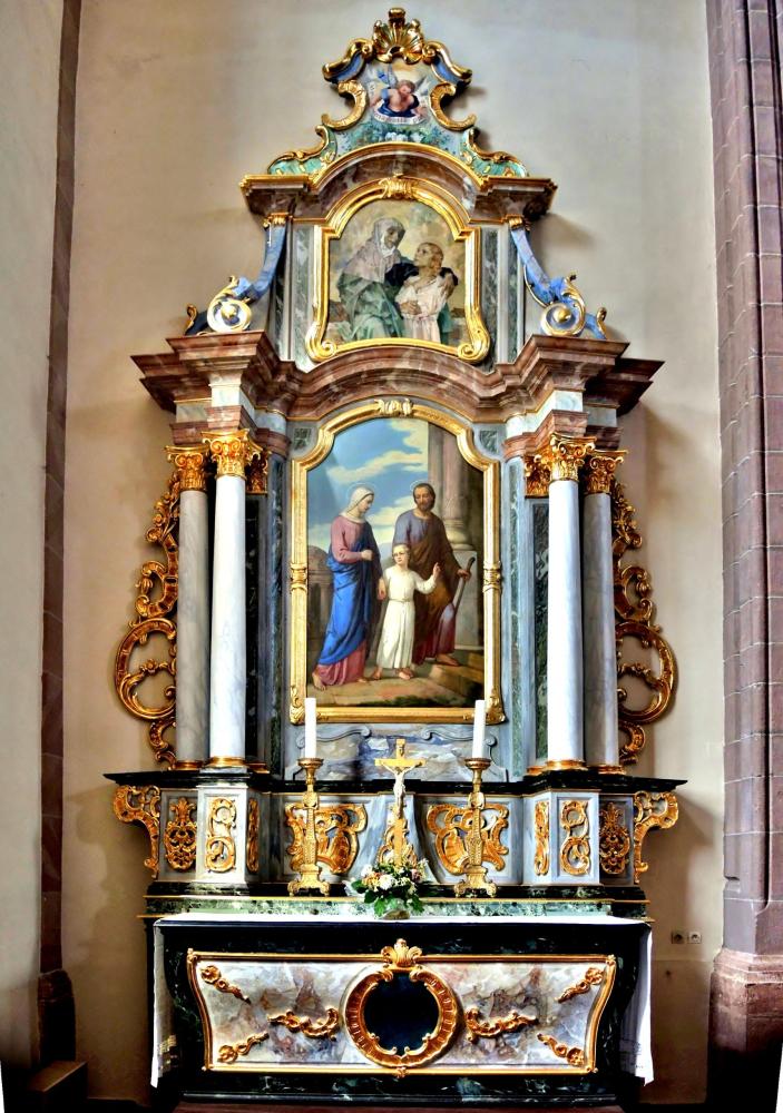 Châtenois - Lateral altar in the church (© J.E)