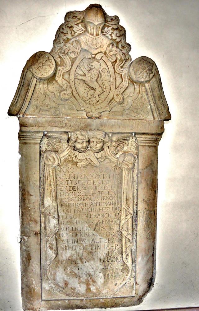 Châtenois - Slab engraved, in the church (© J.E)